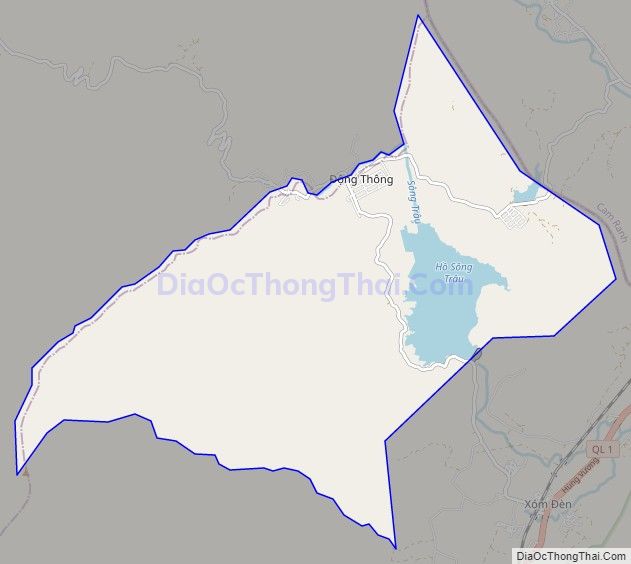 Bản đồ giao thông xã Phước Chiến, huyện Thuận Bắc