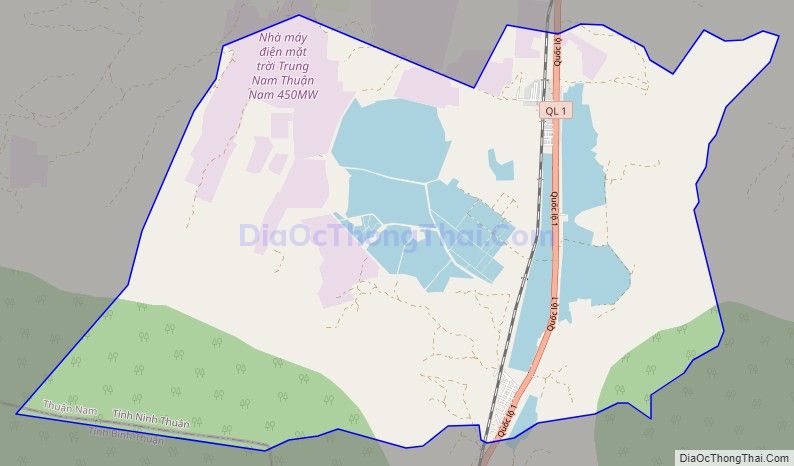 Bản đồ giao thông xã Phước Minh, huyện Thuận Nam