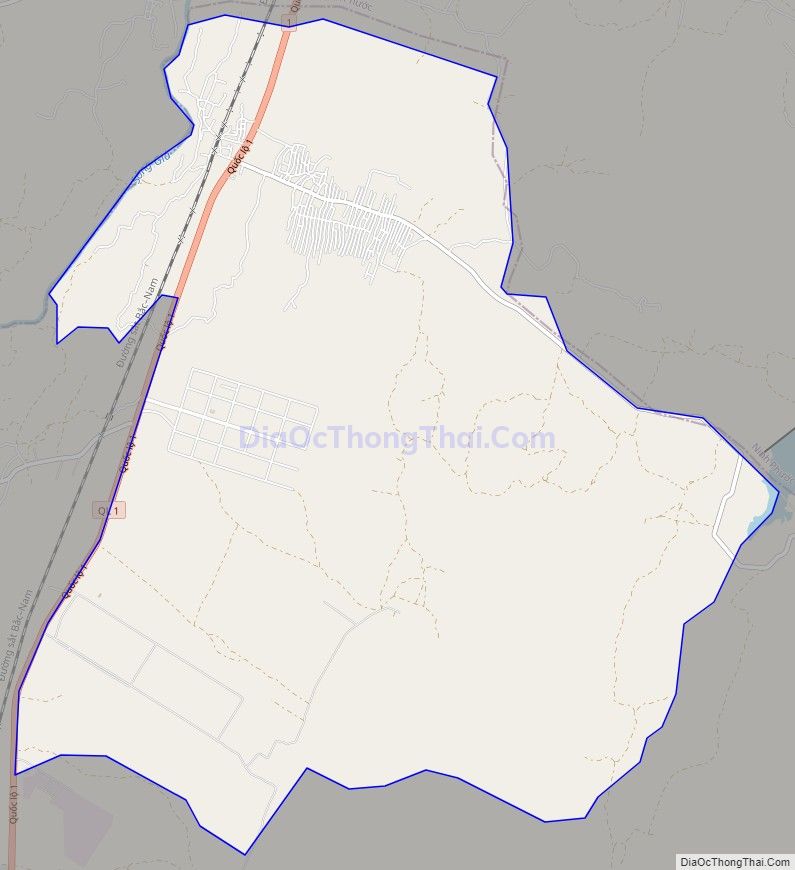 Bản đồ giao thông xã Phước Nam, huyện Thuận Nam