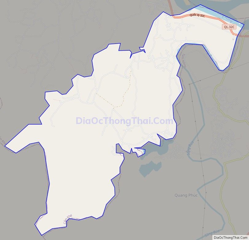 Bản đồ giao thông xã Đồng Lương, huyện Cẩm Khê