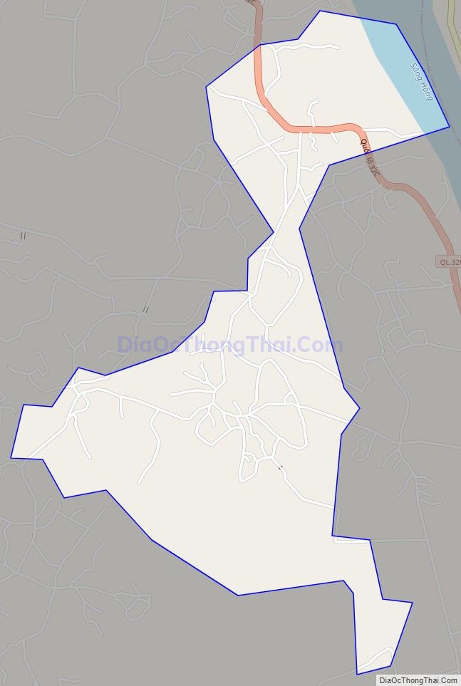 Bản đồ giao thông xã Phú Lạc, huyện Cẩm Khê