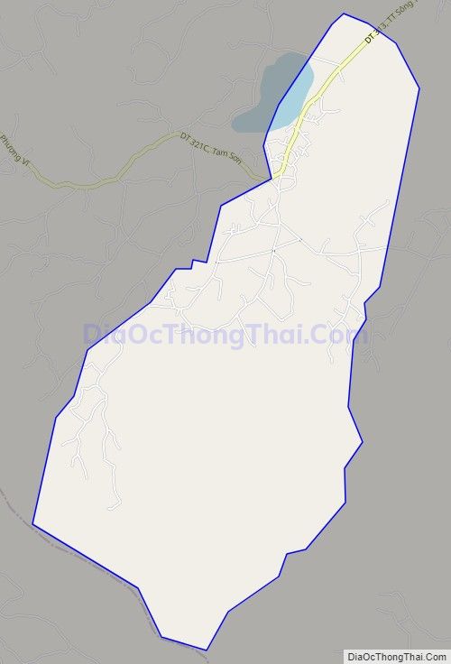 Bản đồ giao thông xã Văn Bán, huyện Cẩm Khê