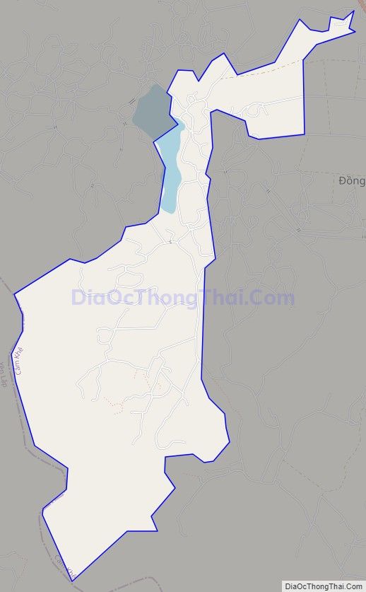 Bản đồ giao thông xã Yên Dưỡng, huyện Cẩm Khê