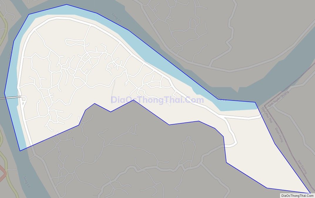 Bản đồ giao thông xã Hữu Đô (cũ), huyện Đoan Hùng