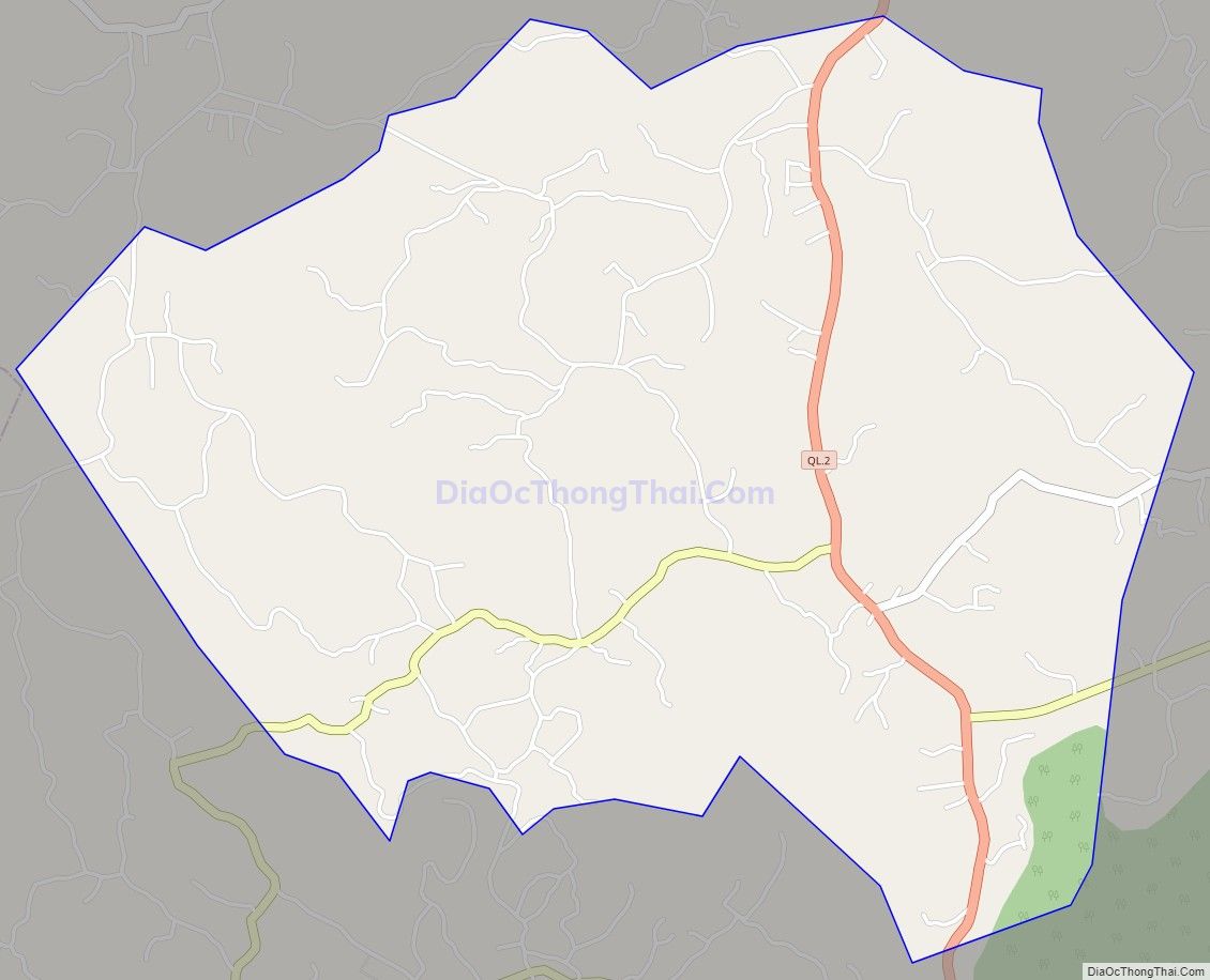 Bản đồ giao thông xã Tiêu Sơn, huyện Đoan Hùng