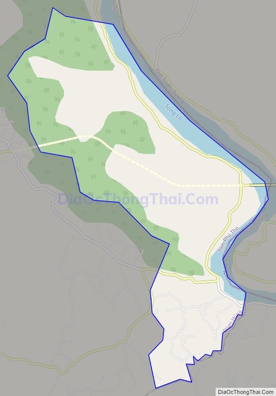 Bản đồ giao thông xã Vụ Quang, huyện Đoan Hùng