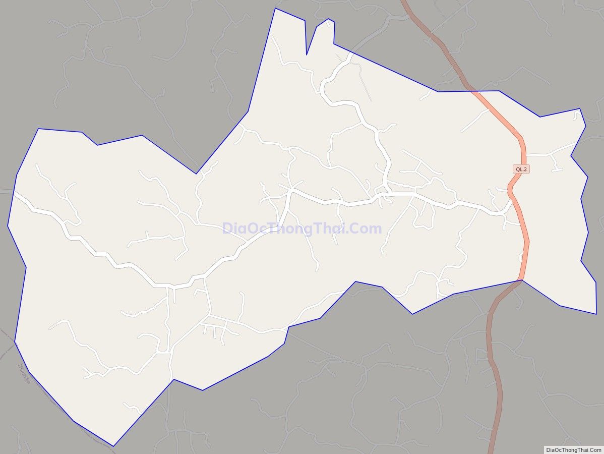 Bản đồ giao thông xã Yên Kiện, huyện Đoan Hùng