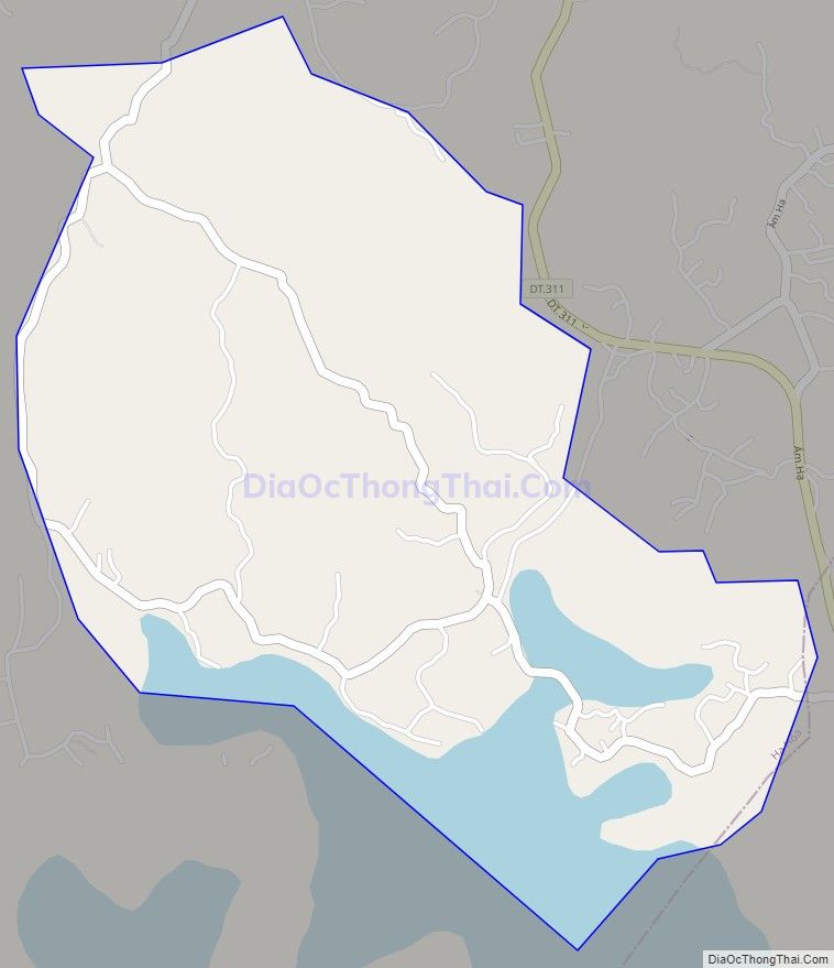 Bản đồ giao thông xã Chính Công (cũ), huyện Hạ Hòa