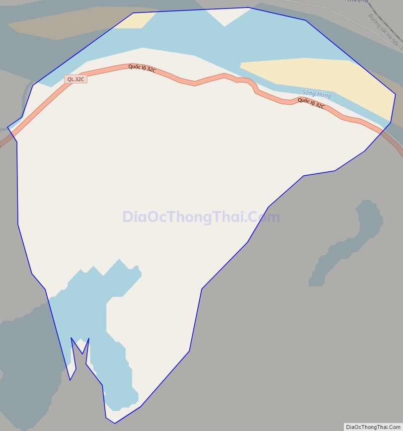 Bản đồ giao thông xã Động Lâm (cũ), huyện Hạ Hòa