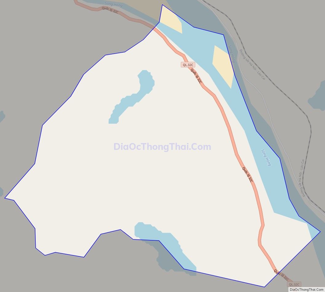 Bản đồ giao thông xã Lâm Lợi (cũ), huyện Hạ Hòa