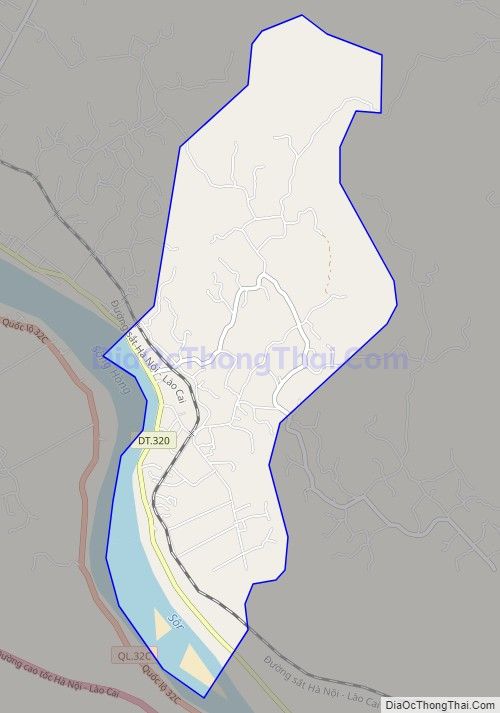 Bản đồ giao thông xã Lang Sơn, huyện Hạ Hòa