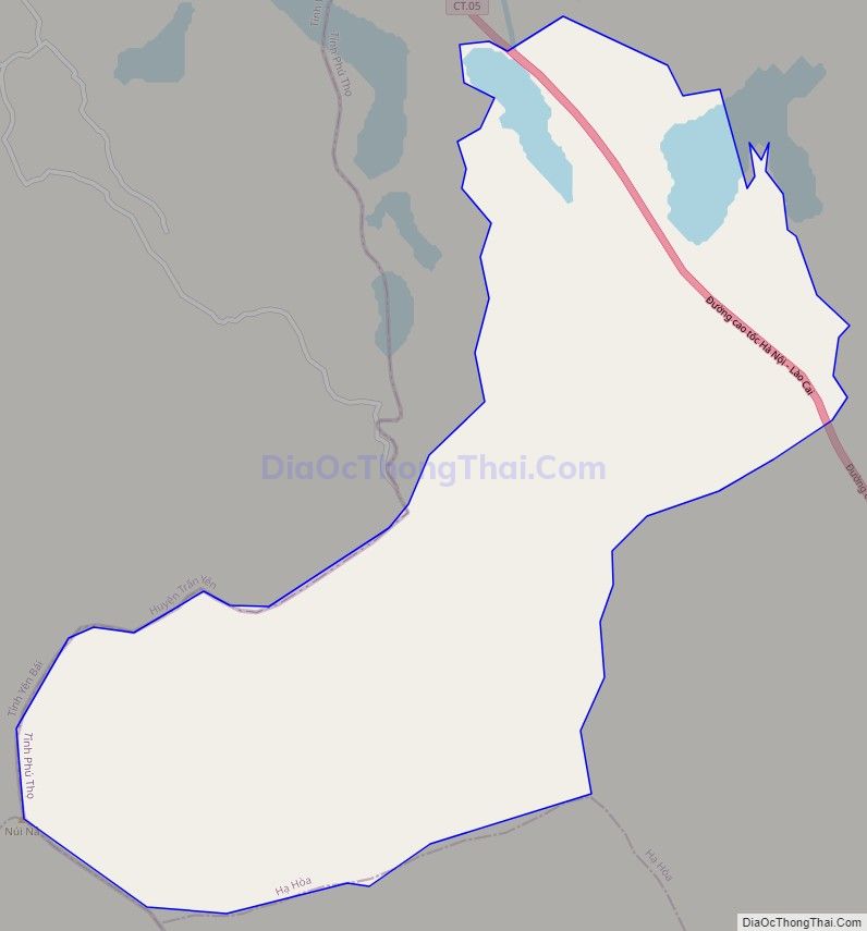 Bản đồ giao thông xã Quân Khê (cũ), huyện Hạ Hòa