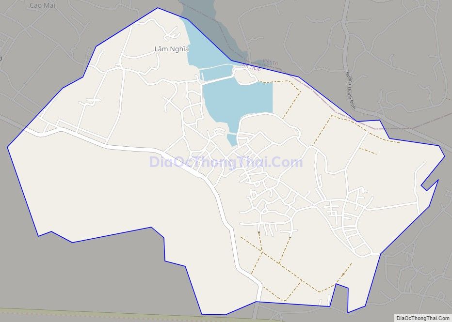 Bản đồ giao thông xã Sơn Vi, huyện Lâm Thao