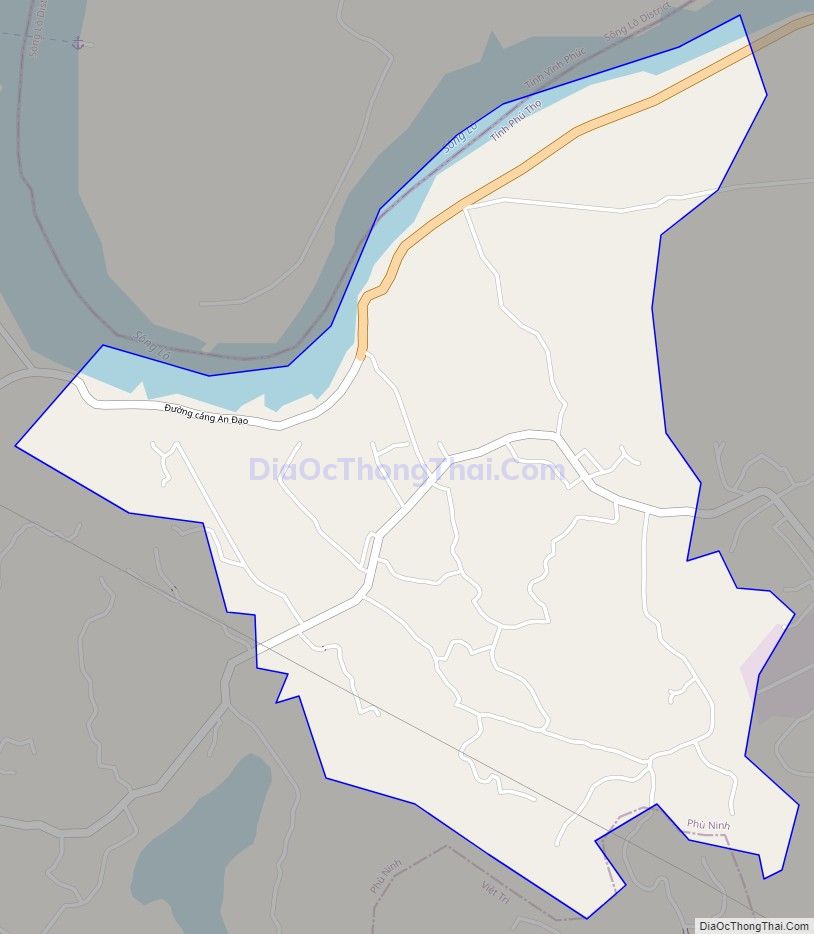 Bản đồ giao thông xã An Đạo, huyện Phù Ninh