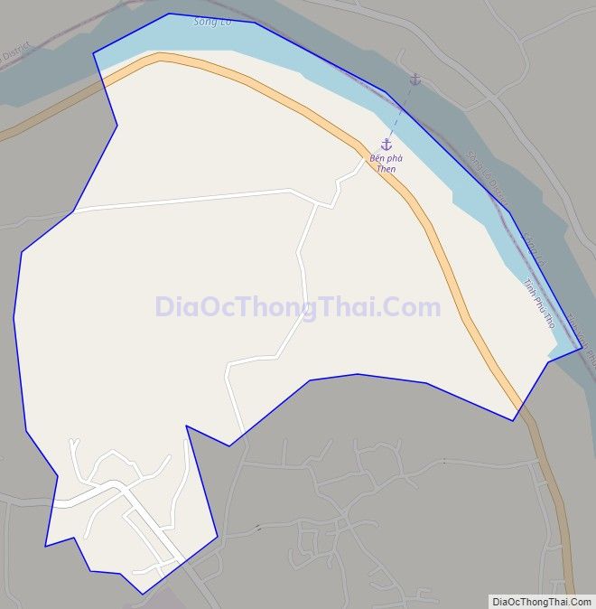 Bản đồ giao thông xã Bình Bộ (cũ), huyện Phù Ninh