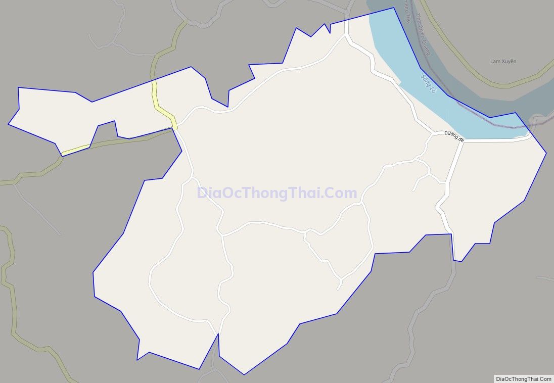 Bản đồ giao thông xã Lệ Mỹ, huyện Phù Ninh