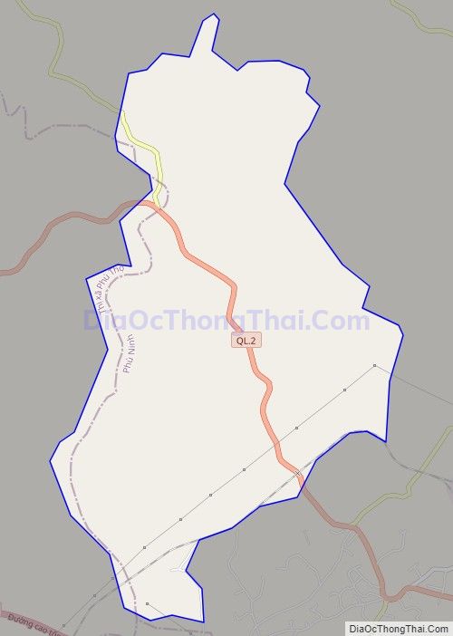 Bản đồ giao thông xã Phú Lộc, huyện Phù Ninh