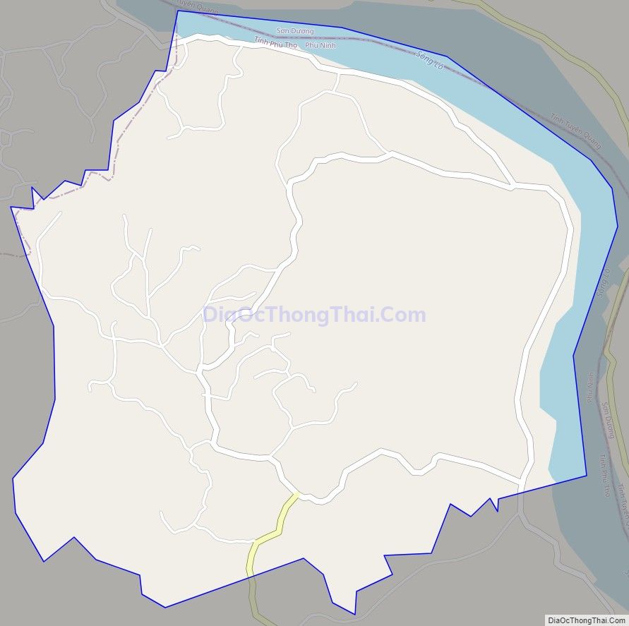 Bản đồ giao thông xã Phú Mỹ, huyện Phù Ninh
