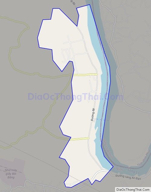 Bản đồ giao thông xã Tiên Du, huyện Phù Ninh