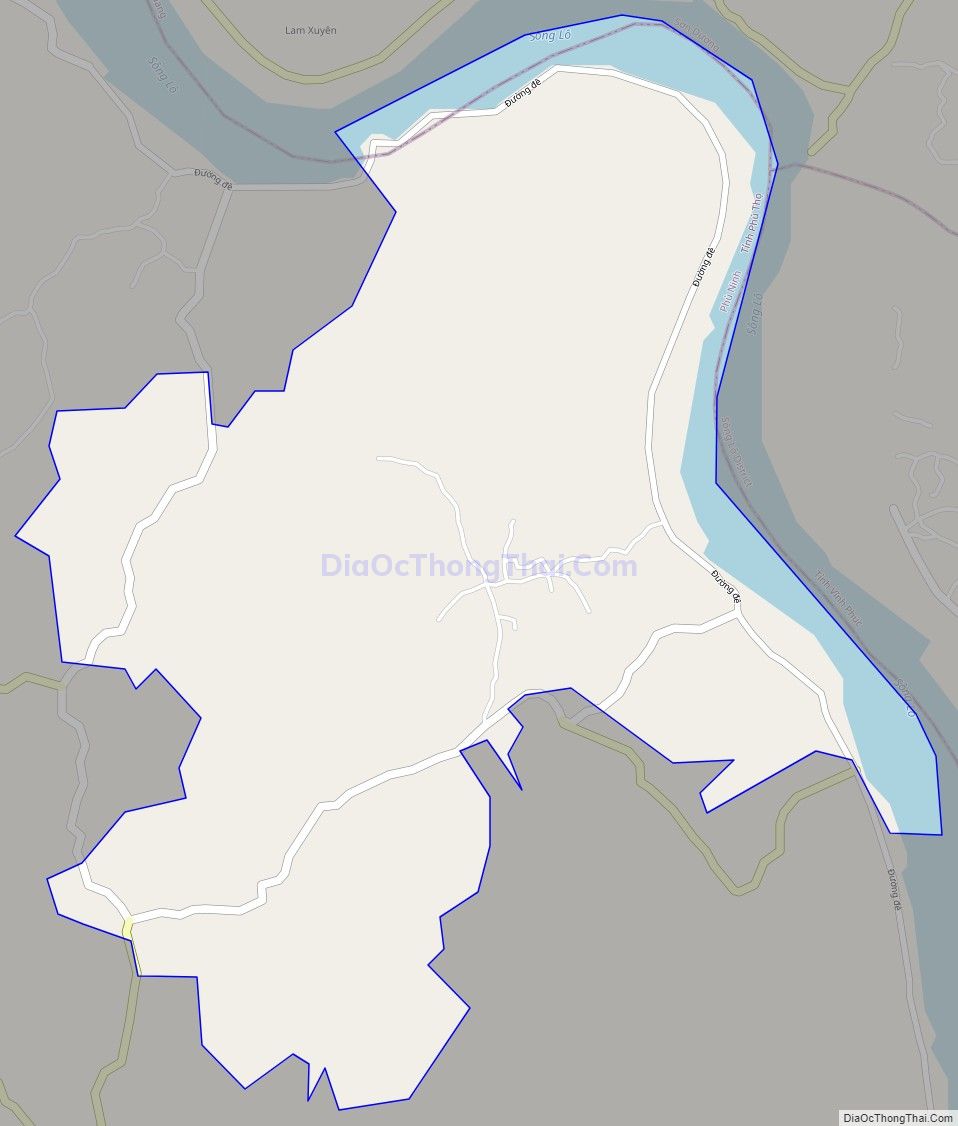 Bản đồ giao thông xã Trị Quận, huyện Phù Ninh