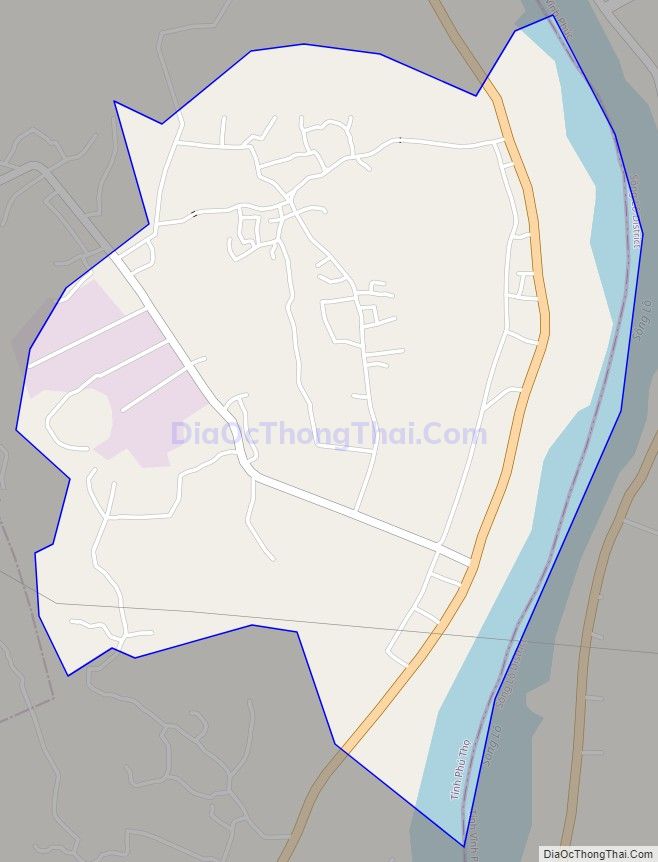 Bản đồ giao thông xã Tử Đà (cũ), huyện Phù Ninh