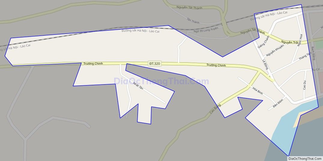 Bản đồ giao thông phường Âu Cơ, thị xã Phú Thọ
