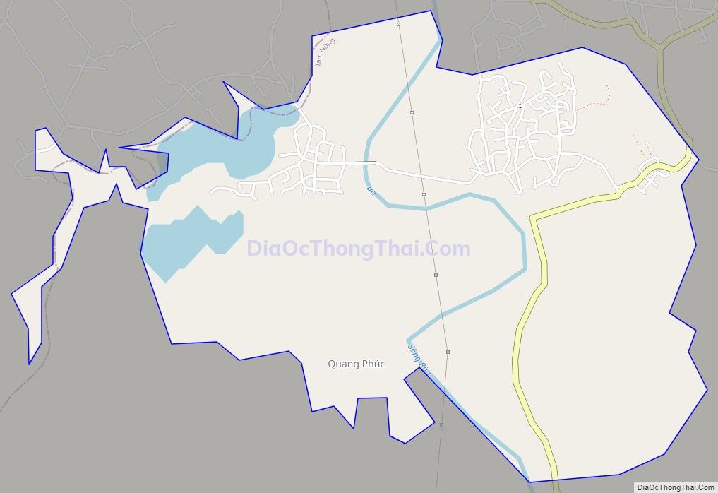 Bản đồ giao thông xã Quang Húc, huyện Tam Nông