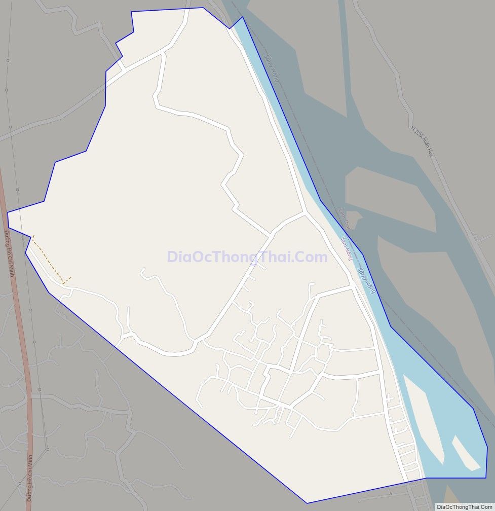 Bản đồ giao thông xã Thanh Uyên, huyện Tam Nông