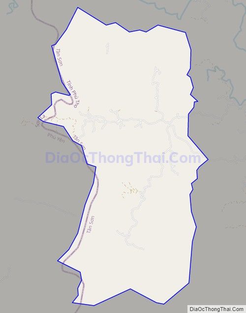 Bản đồ giao thông xã Đồng Sơn, huyện Tân Sơn