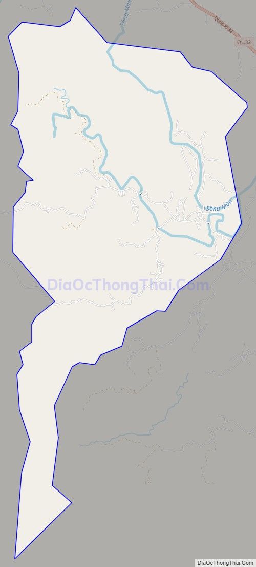 Bản đồ giao thông xã Lai Đồng, huyện Tân Sơn