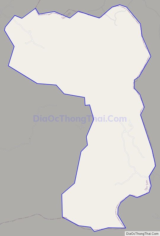 Bản đồ giao thông xã Tam Thanh, huyện Tân Sơn