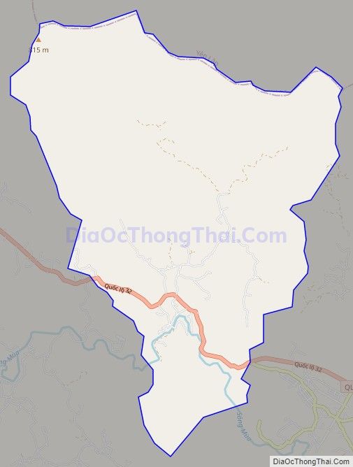 Bản đồ giao thông xã Thạch Kiệt, huyện Tân Sơn