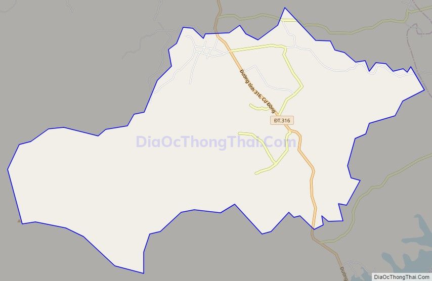 Bản đồ giao thông xã Cự Đồng, huyện Thanh Sơn