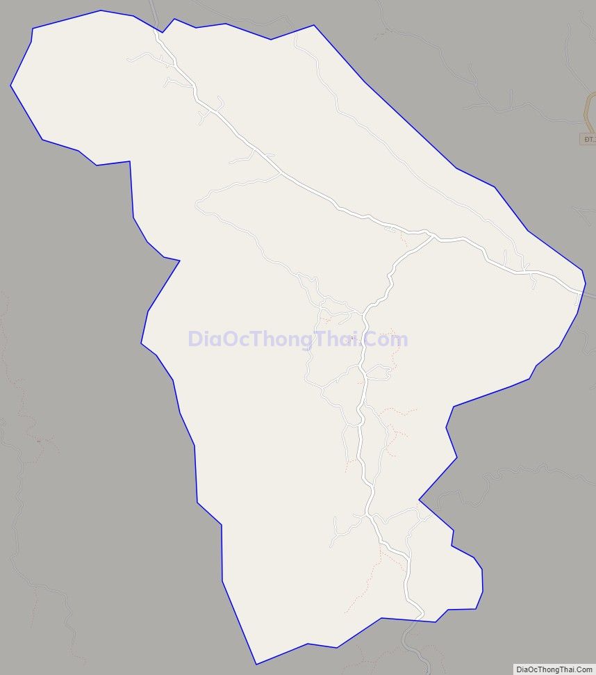 Bản đồ giao thông xã Tân Lập, huyện Thanh Sơn