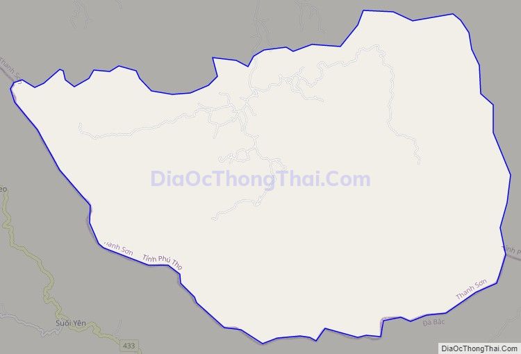 Bản đồ giao thông xã Thượng Cửu, huyện Thanh Sơn