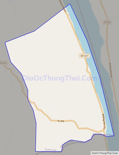 Bản đồ giao thông xã Tinh Nhuệ, huyện Thanh Sơn