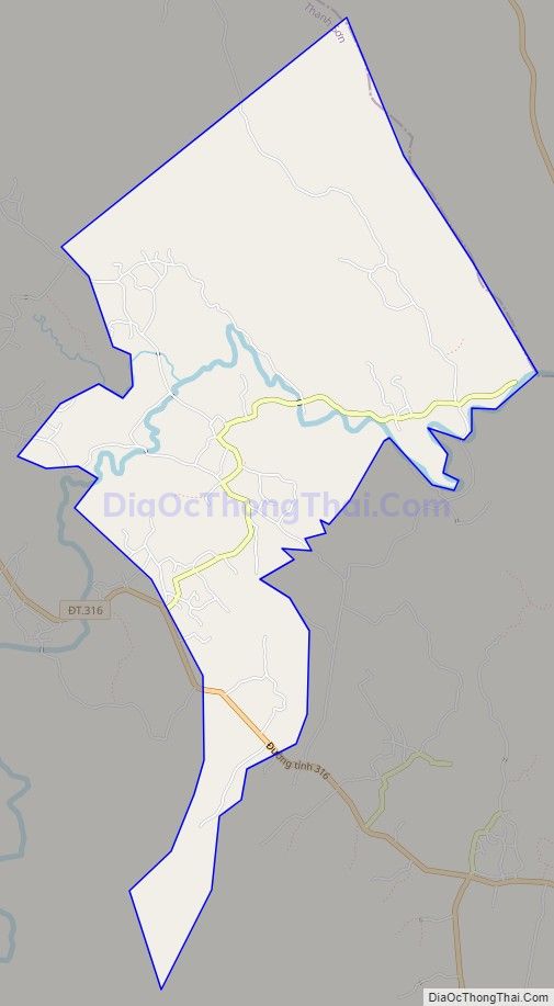 Bản đồ giao thông xã Yên Lãng, huyện Thanh Sơn