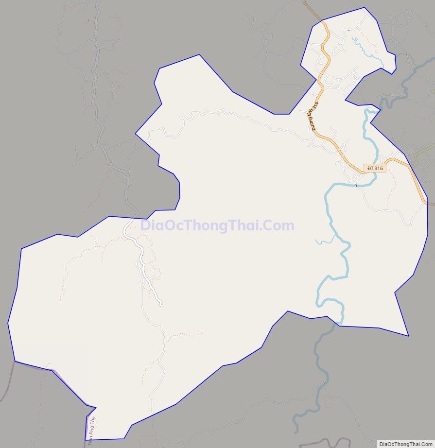 Bản đồ giao thông xã Yên Lương, huyện Thanh Sơn