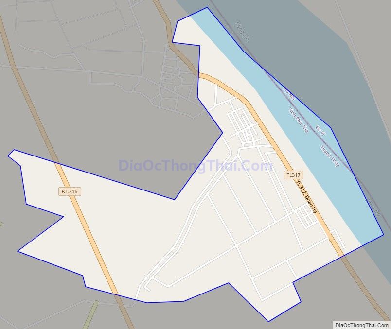 Bản đồ giao thông xã Đoan Hạ, huyện Thanh Thủy