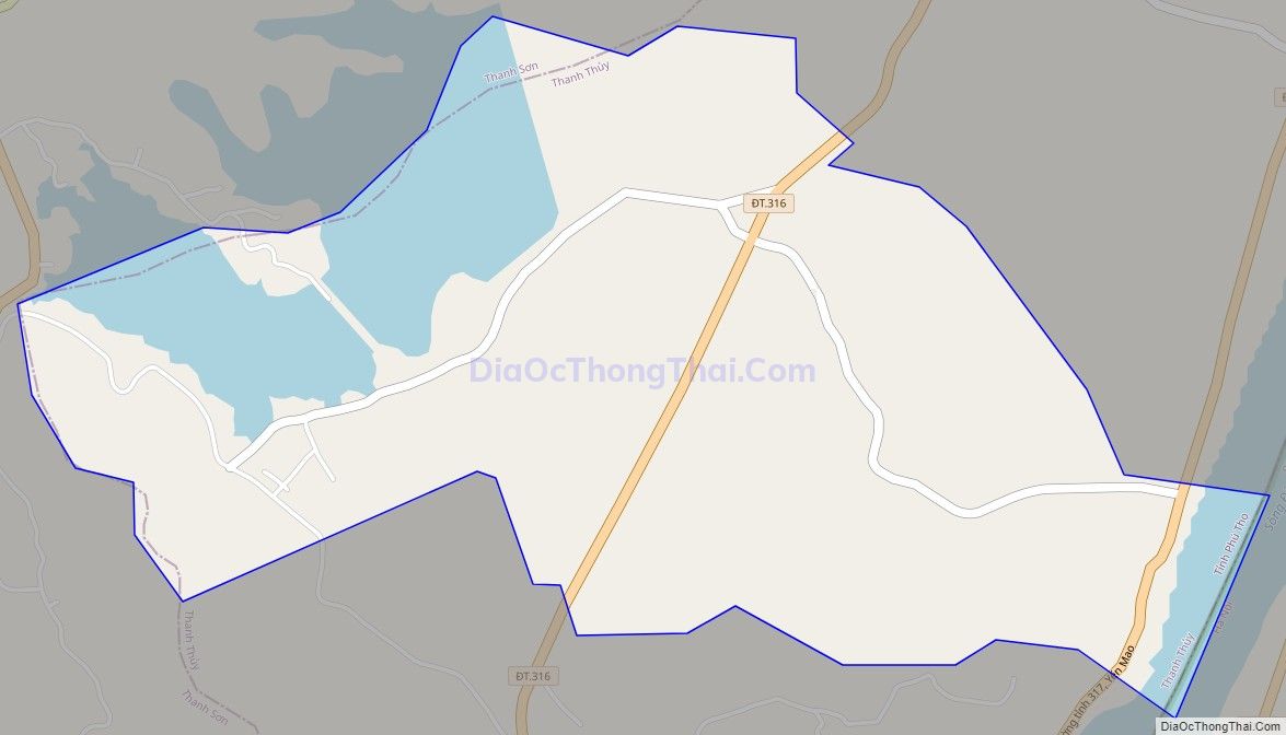 Bản đồ giao thông xã Phượng Mao (cũ), huyện Thanh Thủy