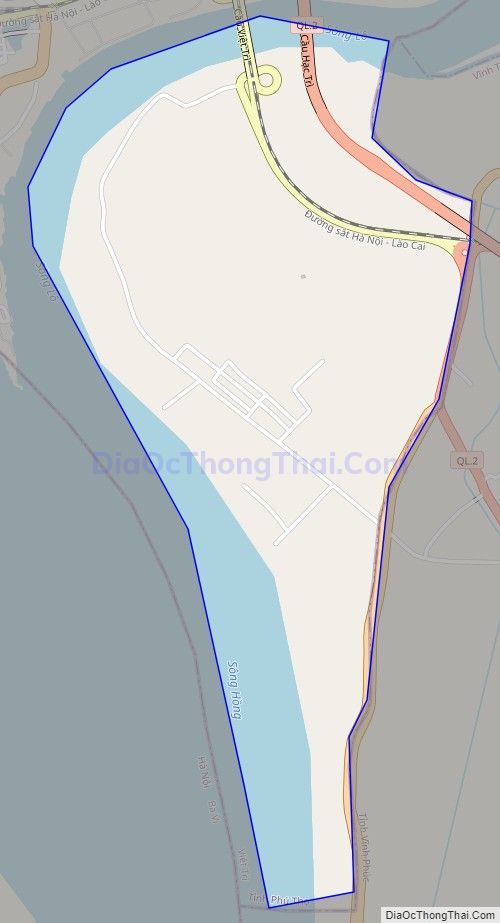 Bản đồ giao thông phường Bạch Hạc, thành phố Việt Trì
