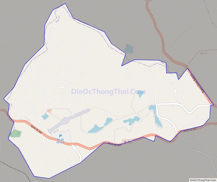 Bản đồ giao thông xã Hy Cương, thành phố Việt Trì