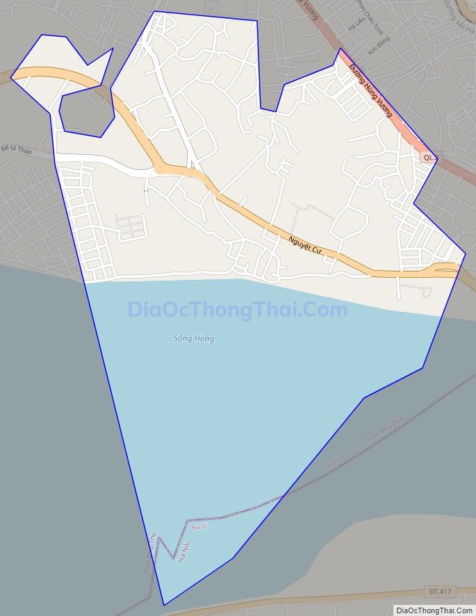 Bản đồ giao thông phường Minh Nông, thành phố Việt Trì