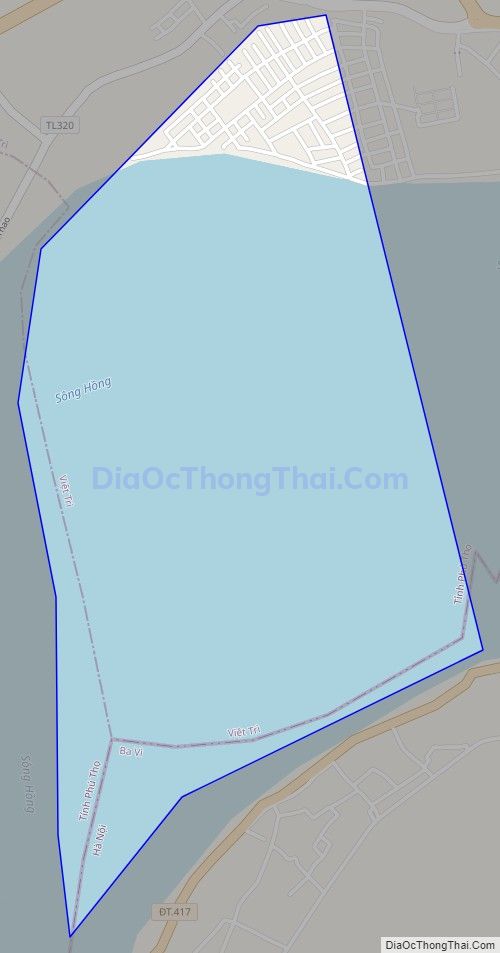 Bản đồ giao thông xã Tân Đức (cũ), thành phố Việt Trì