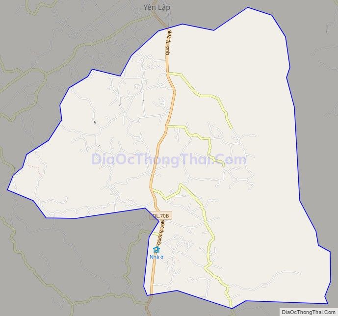 Bản đồ giao thông xã Đồng Thịnh, huyện Yên Lập