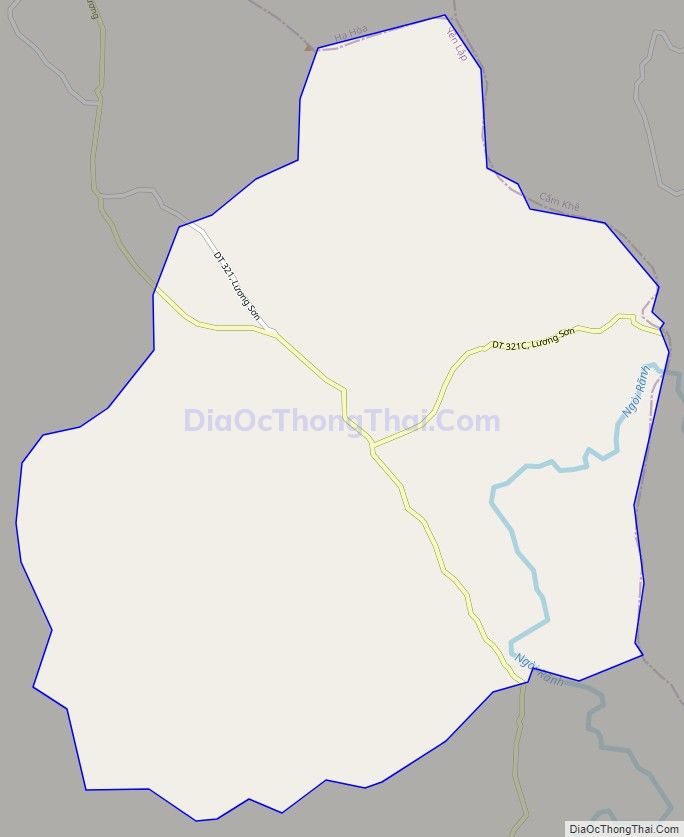 Bản đồ giao thông xã Lương Sơn, huyện Yên Lập