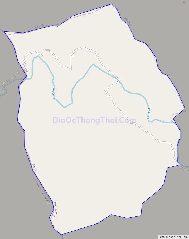Bản đồ giao thông xã Mỹ Lung, huyện Yên Lập