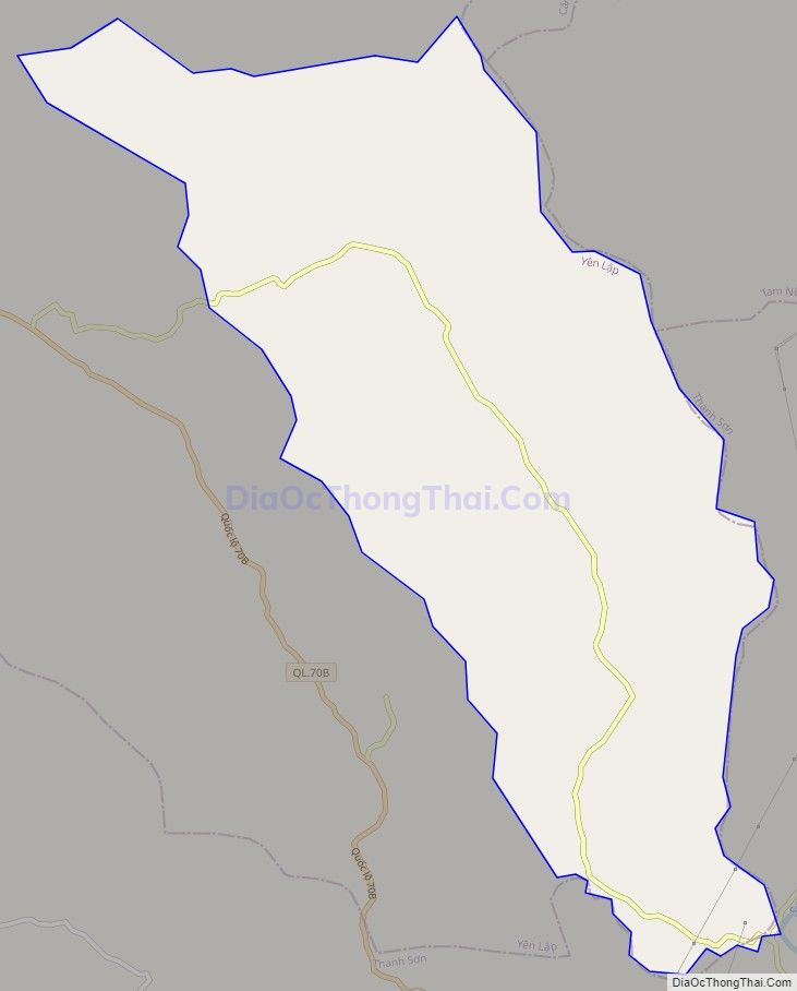 Bản đồ giao thông xã Ngọc Đồng, huyện Yên Lập