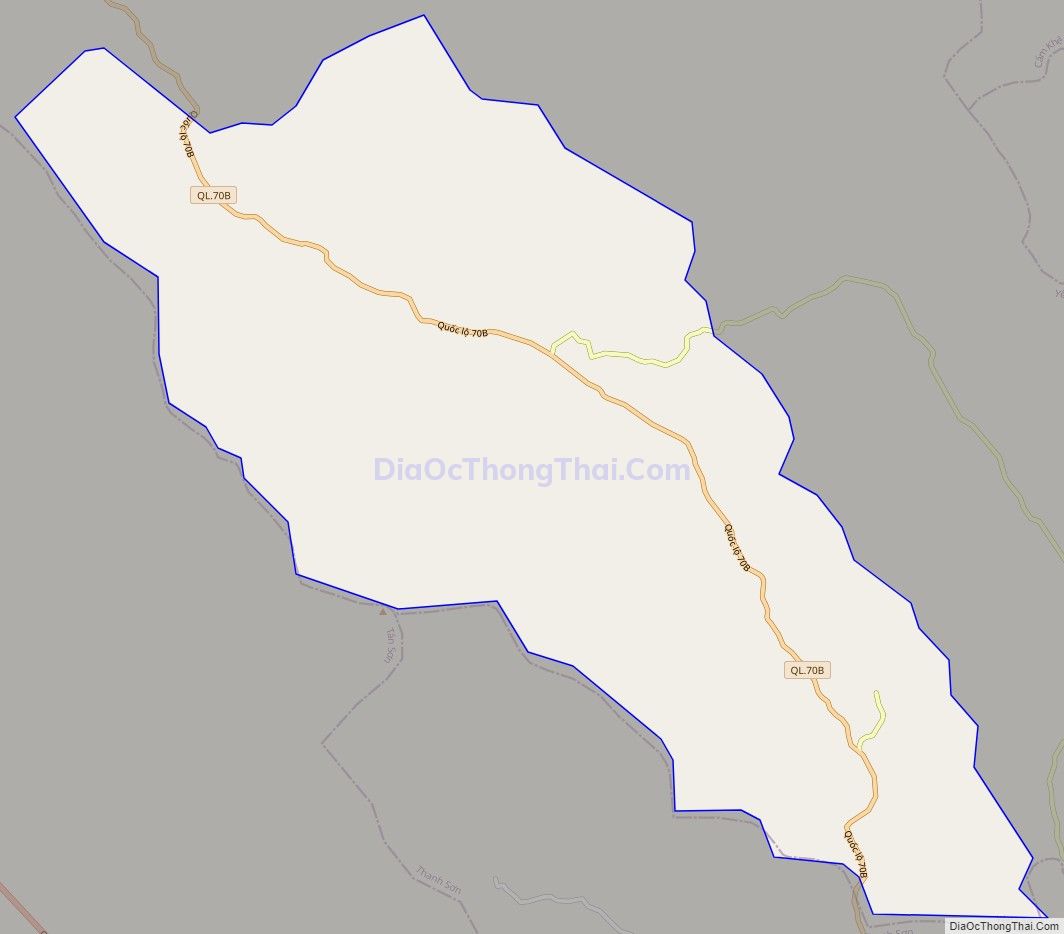 Bản đồ giao thông xã Ngọc Lập, huyện Yên Lập