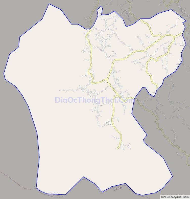 Bản đồ giao thông xã Thượng Long, huyện Yên Lập